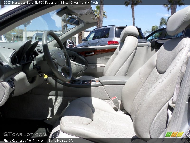 Brilliant Silver Metallic / Ash 2003 Mercedes-Benz SL 500 Roadster