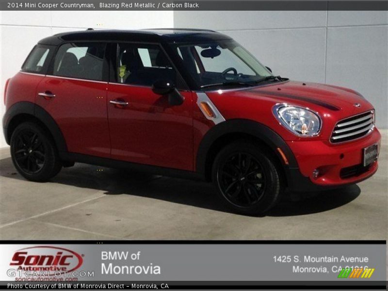 Blazing Red Metallic / Carbon Black 2014 Mini Cooper Countryman