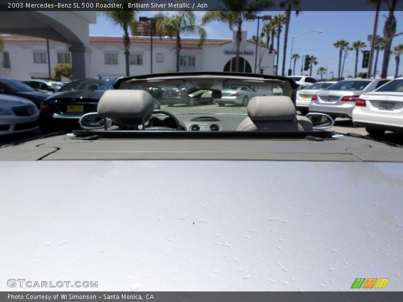 Brilliant Silver Metallic / Ash 2003 Mercedes-Benz SL 500 Roadster