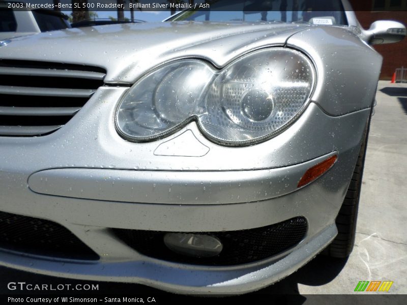 Brilliant Silver Metallic / Ash 2003 Mercedes-Benz SL 500 Roadster