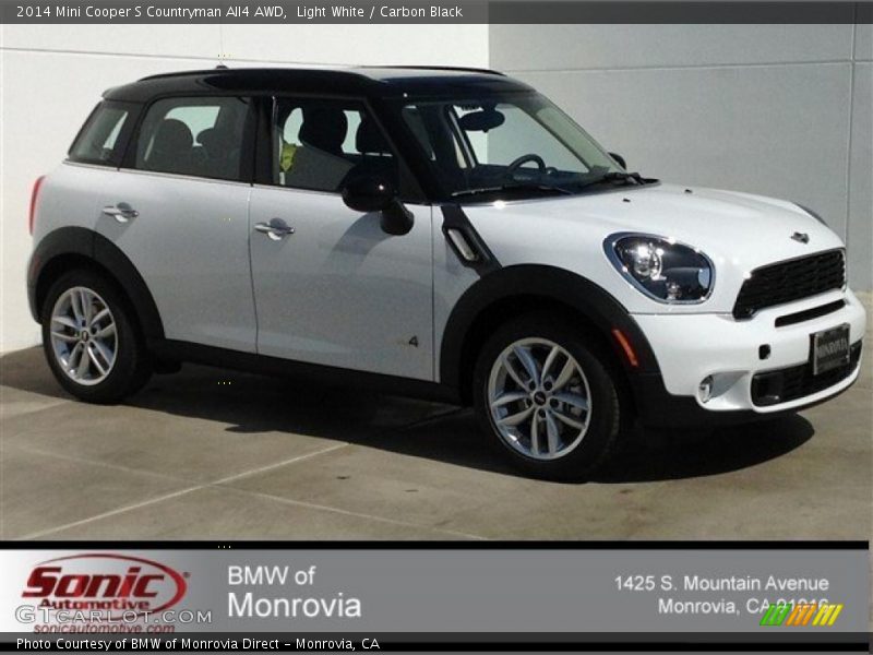 Light White / Carbon Black 2014 Mini Cooper S Countryman All4 AWD