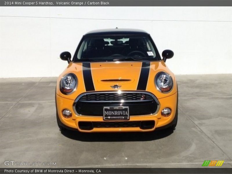 Volcanic Orange / Carbon Black 2014 Mini Cooper S Hardtop