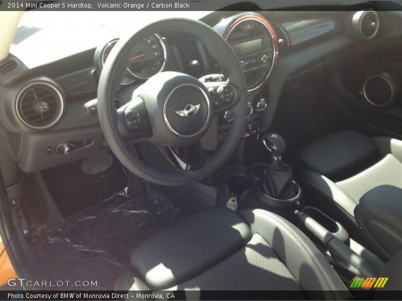 Volcanic Orange / Carbon Black 2014 Mini Cooper S Hardtop