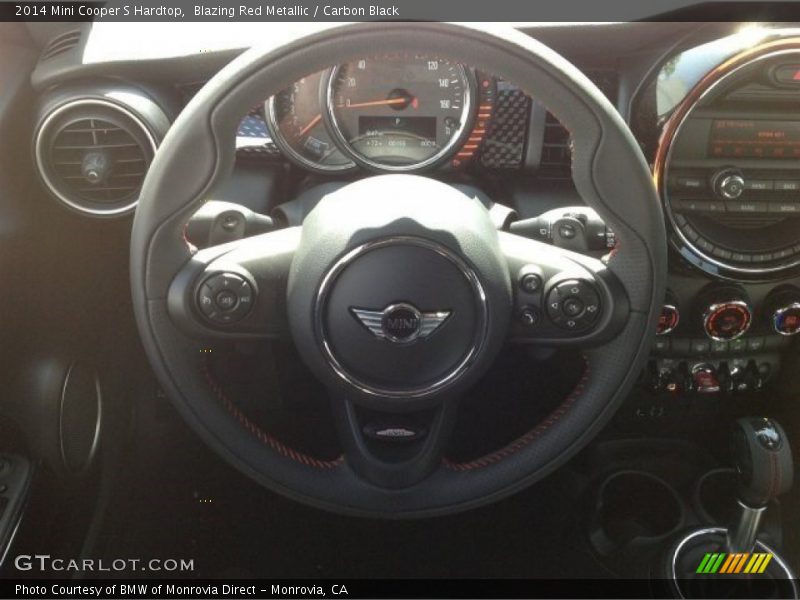 Blazing Red Metallic / Carbon Black 2014 Mini Cooper S Hardtop