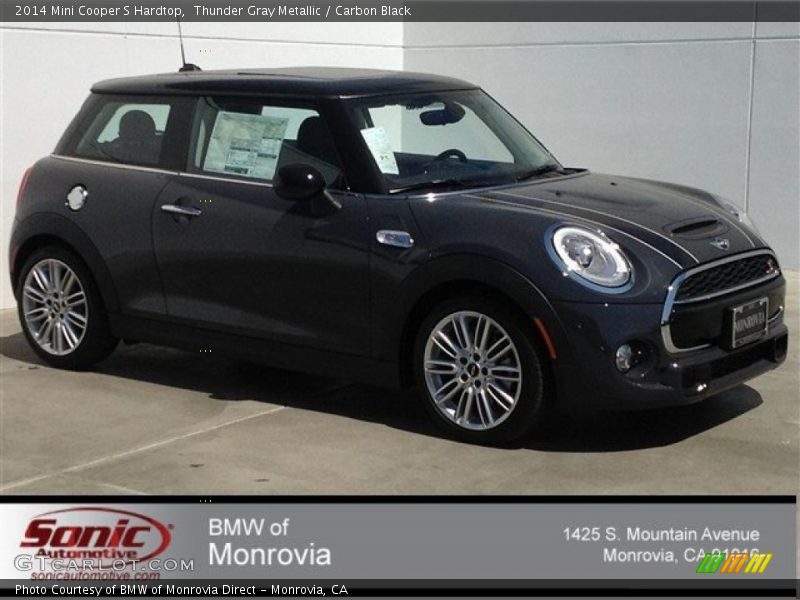 Thunder Gray Metallic / Carbon Black 2014 Mini Cooper S Hardtop