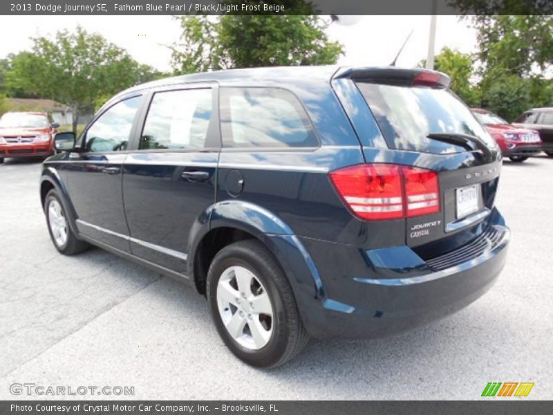 Fathom Blue Pearl / Black/Light Frost Beige 2013 Dodge Journey SE