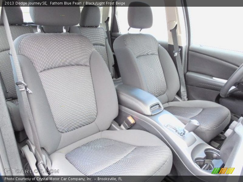 Fathom Blue Pearl / Black/Light Frost Beige 2013 Dodge Journey SE