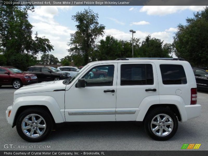 Stone White / Pastel Pebble Beige Mckinley Leather 2009 Jeep Liberty Limited 4x4