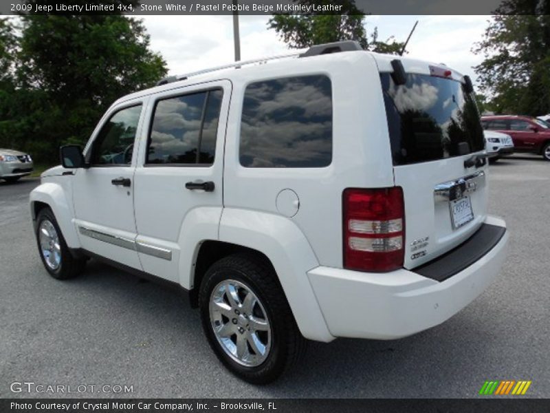 Stone White / Pastel Pebble Beige Mckinley Leather 2009 Jeep Liberty Limited 4x4