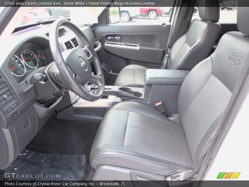 Stone White / Pastel Pebble Beige Mckinley Leather 2009 Jeep Liberty Limited 4x4