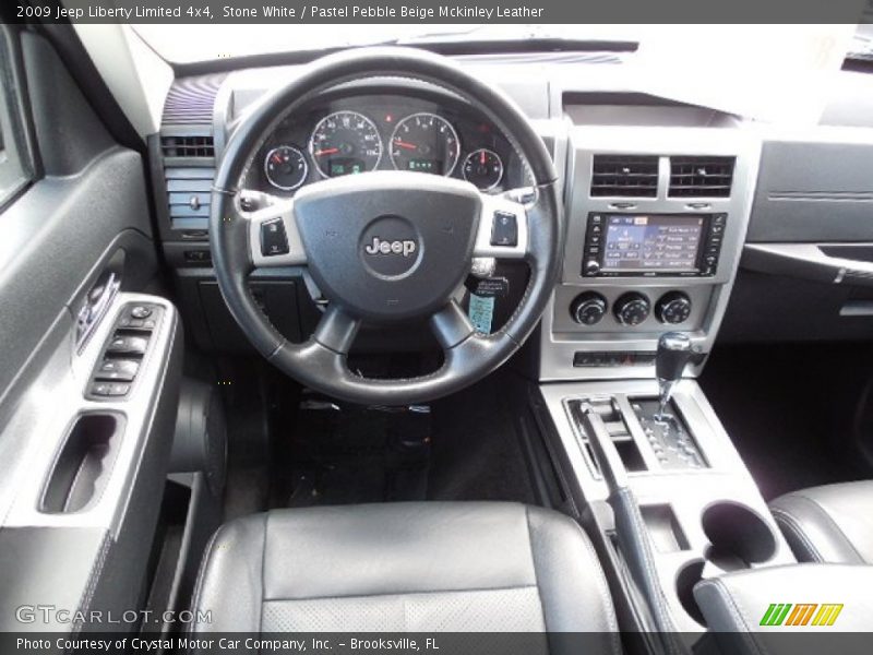 Stone White / Pastel Pebble Beige Mckinley Leather 2009 Jeep Liberty Limited 4x4
