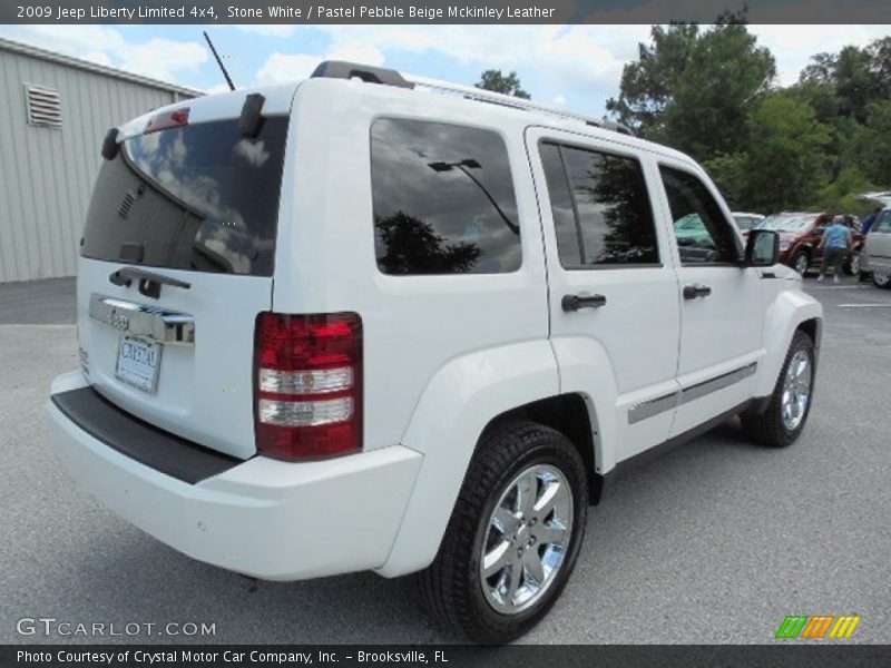 Stone White / Pastel Pebble Beige Mckinley Leather 2009 Jeep Liberty Limited 4x4