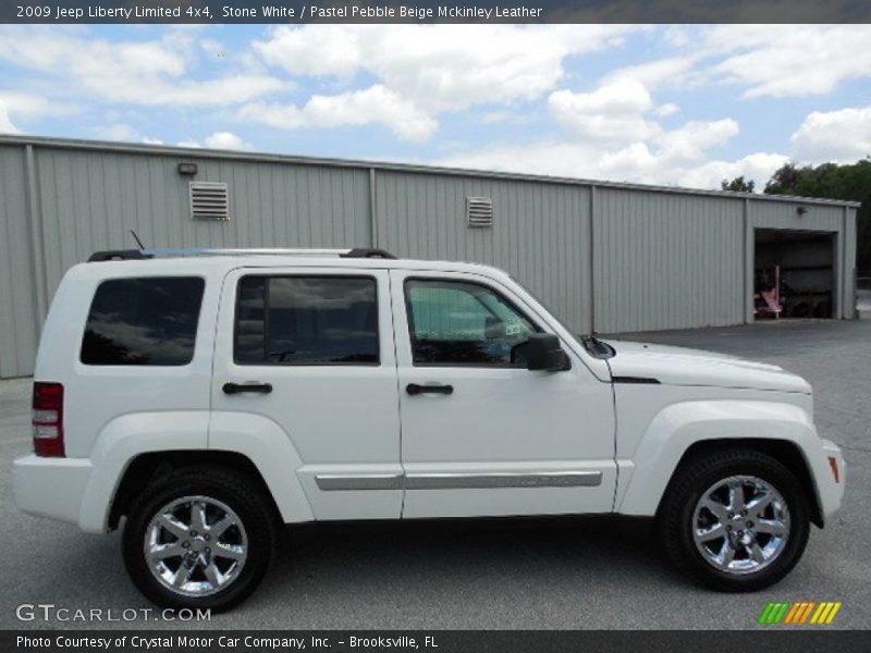 Stone White / Pastel Pebble Beige Mckinley Leather 2009 Jeep Liberty Limited 4x4