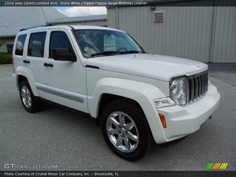 Stone White / Pastel Pebble Beige Mckinley Leather 2009 Jeep Liberty Limited 4x4