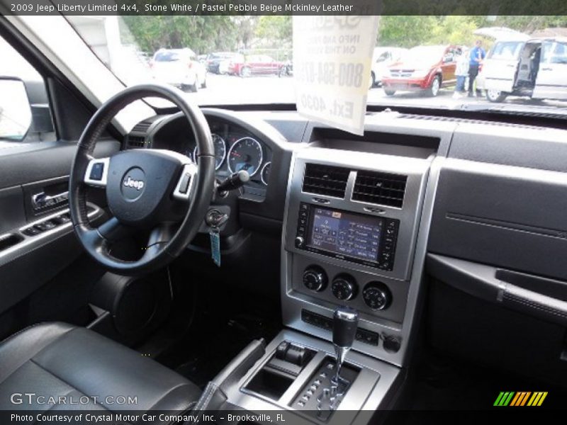 Stone White / Pastel Pebble Beige Mckinley Leather 2009 Jeep Liberty Limited 4x4