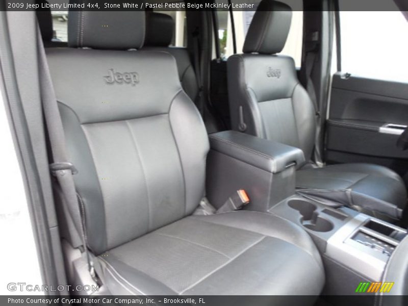 Stone White / Pastel Pebble Beige Mckinley Leather 2009 Jeep Liberty Limited 4x4