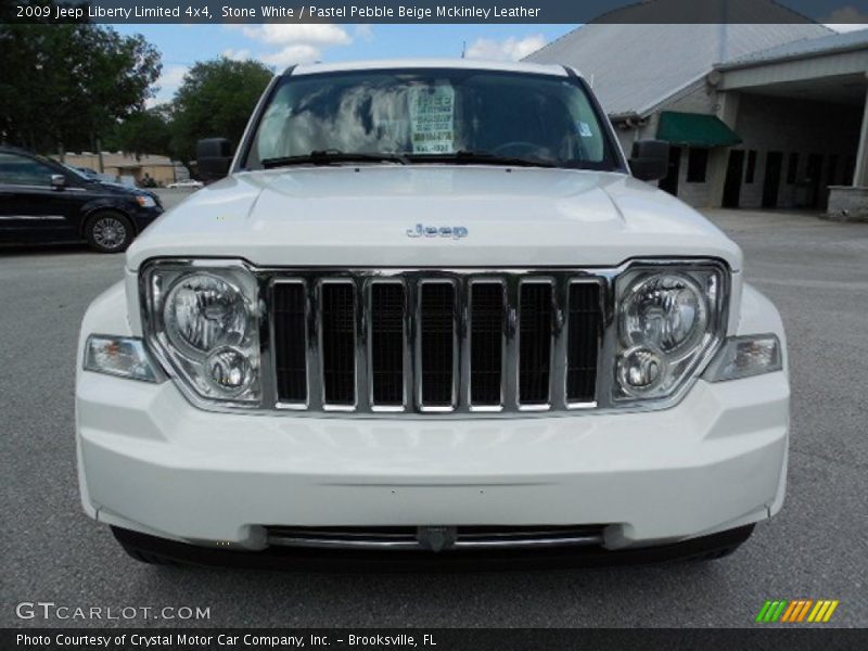 Stone White / Pastel Pebble Beige Mckinley Leather 2009 Jeep Liberty Limited 4x4