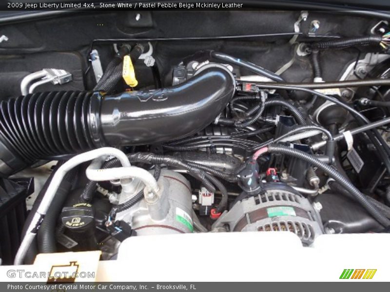 Stone White / Pastel Pebble Beige Mckinley Leather 2009 Jeep Liberty Limited 4x4
