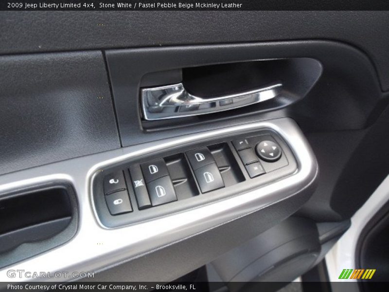 Stone White / Pastel Pebble Beige Mckinley Leather 2009 Jeep Liberty Limited 4x4