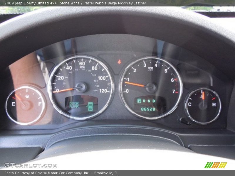 Stone White / Pastel Pebble Beige Mckinley Leather 2009 Jeep Liberty Limited 4x4