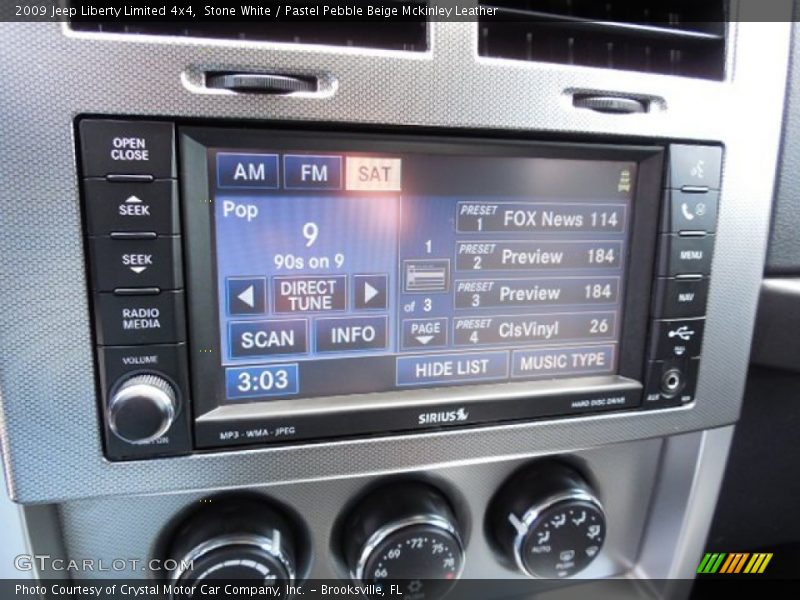 Stone White / Pastel Pebble Beige Mckinley Leather 2009 Jeep Liberty Limited 4x4