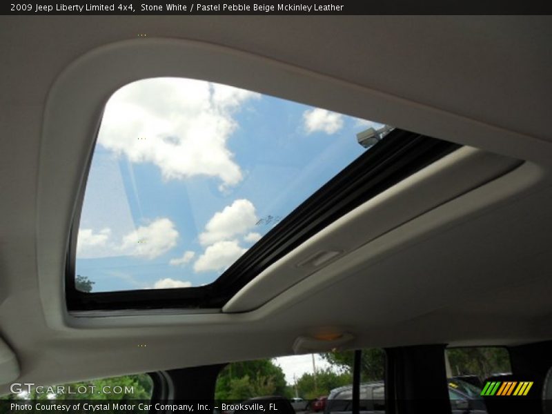 Stone White / Pastel Pebble Beige Mckinley Leather 2009 Jeep Liberty Limited 4x4