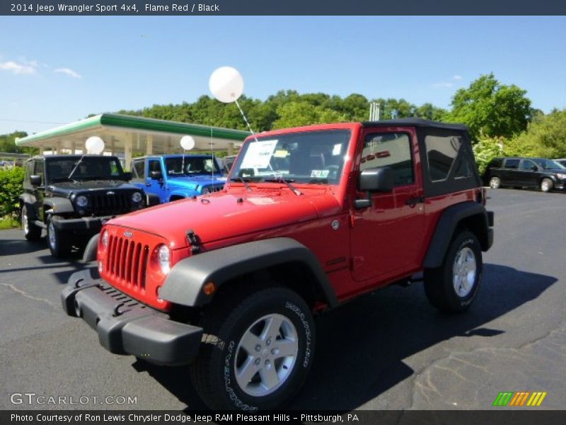 Flame Red / Black 2014 Jeep Wrangler Sport 4x4