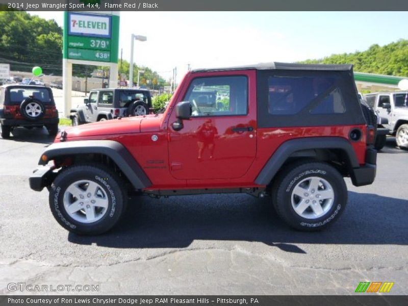 Flame Red / Black 2014 Jeep Wrangler Sport 4x4