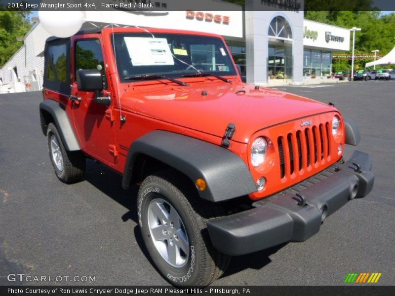 Flame Red / Black 2014 Jeep Wrangler Sport 4x4