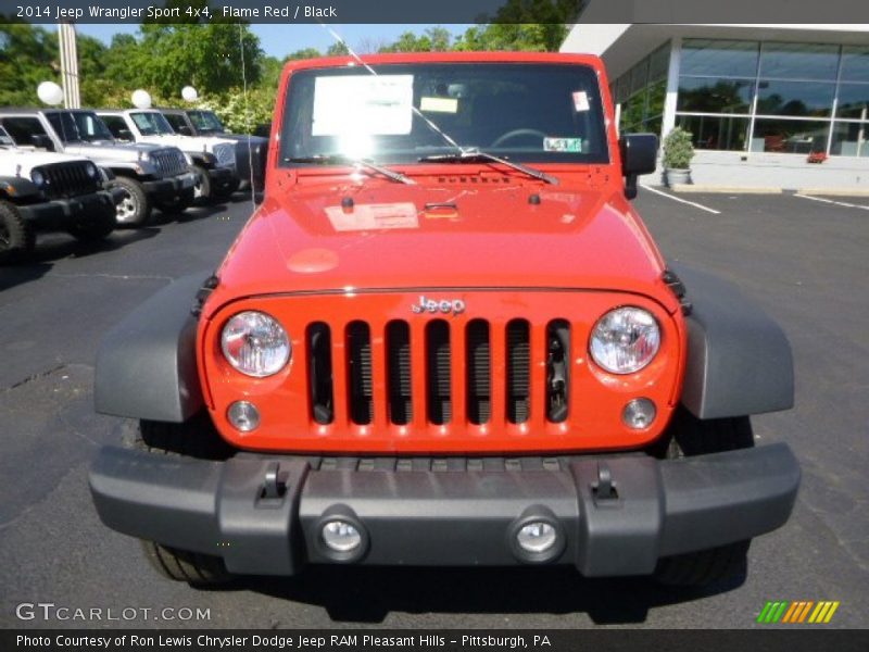 Flame Red / Black 2014 Jeep Wrangler Sport 4x4