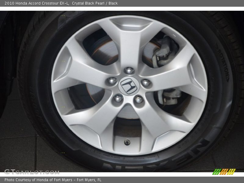 Crystal Black Pearl / Black 2010 Honda Accord Crosstour EX-L