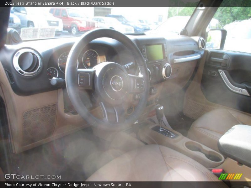 Black / Black/Dark Saddle 2013 Jeep Wrangler Sahara 4x4