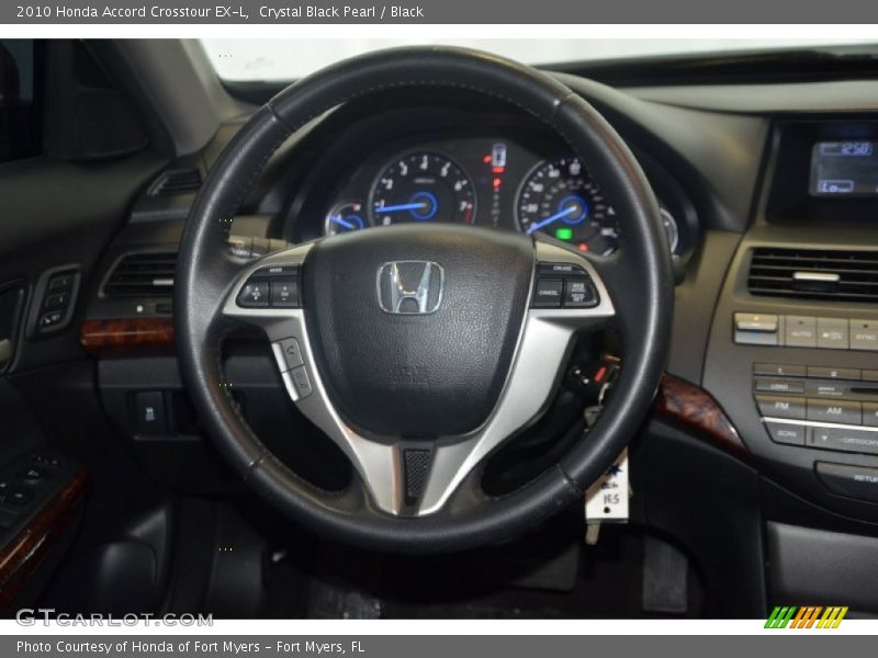 Crystal Black Pearl / Black 2010 Honda Accord Crosstour EX-L