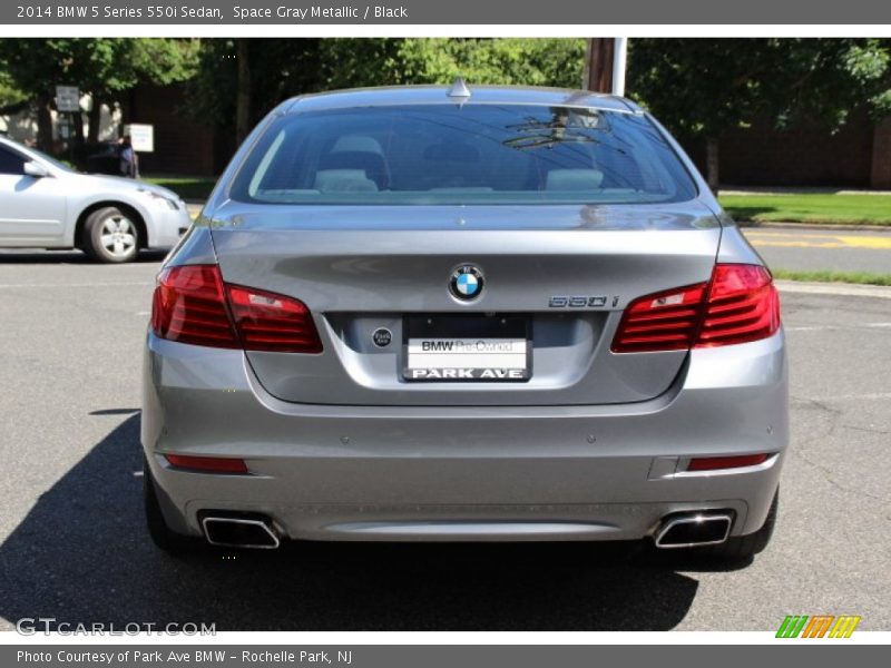 Space Gray Metallic / Black 2014 BMW 5 Series 550i Sedan