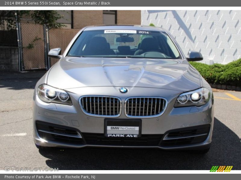 Space Gray Metallic / Black 2014 BMW 5 Series 550i Sedan