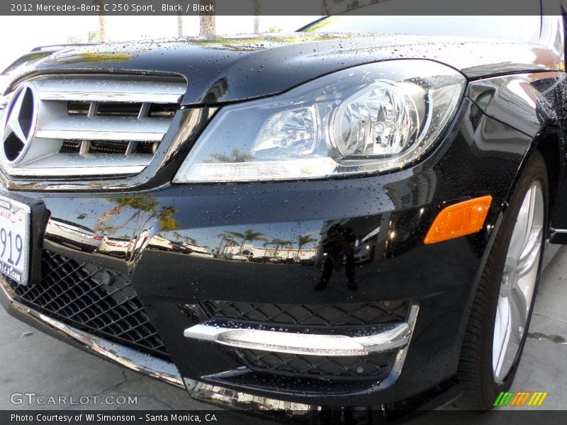 Black / Black 2012 Mercedes-Benz C 250 Sport