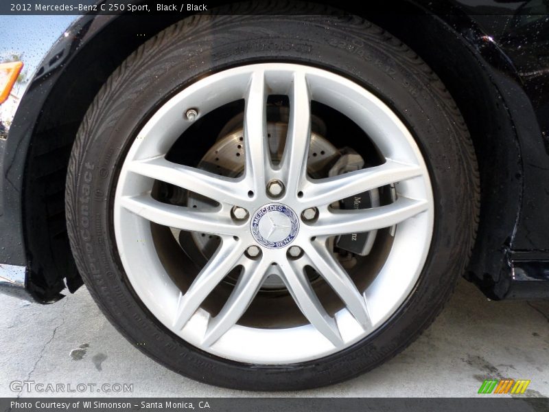 Black / Black 2012 Mercedes-Benz C 250 Sport