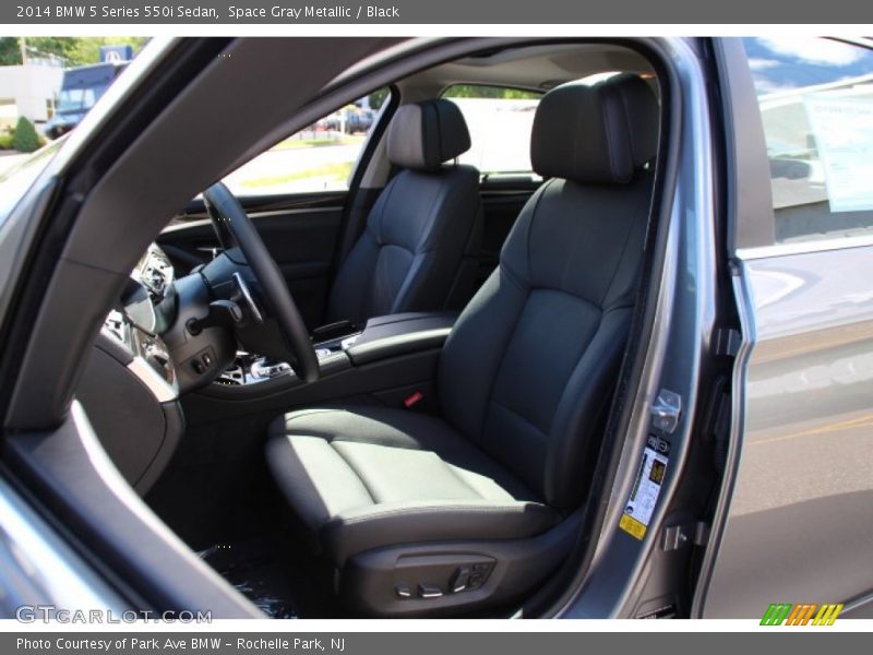 Space Gray Metallic / Black 2014 BMW 5 Series 550i Sedan