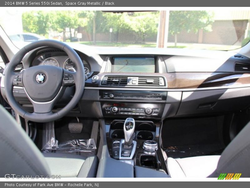 Space Gray Metallic / Black 2014 BMW 5 Series 550i Sedan