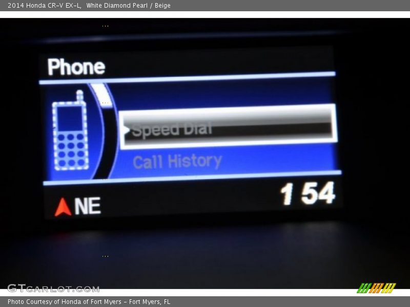 White Diamond Pearl / Beige 2014 Honda CR-V EX-L