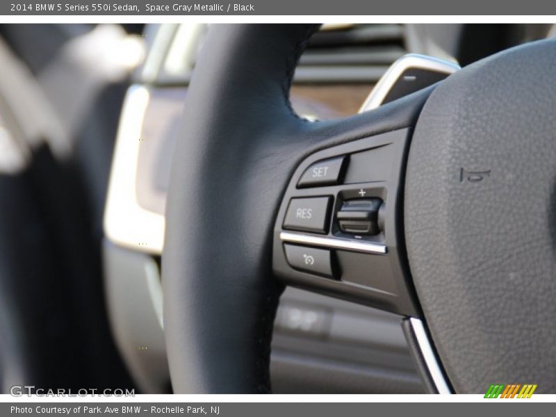 Space Gray Metallic / Black 2014 BMW 5 Series 550i Sedan