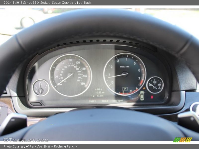 Space Gray Metallic / Black 2014 BMW 5 Series 550i Sedan
