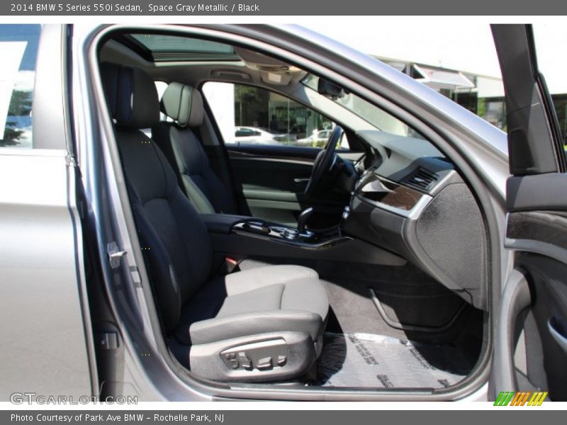 Space Gray Metallic / Black 2014 BMW 5 Series 550i Sedan