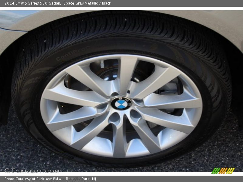 Space Gray Metallic / Black 2014 BMW 5 Series 550i Sedan