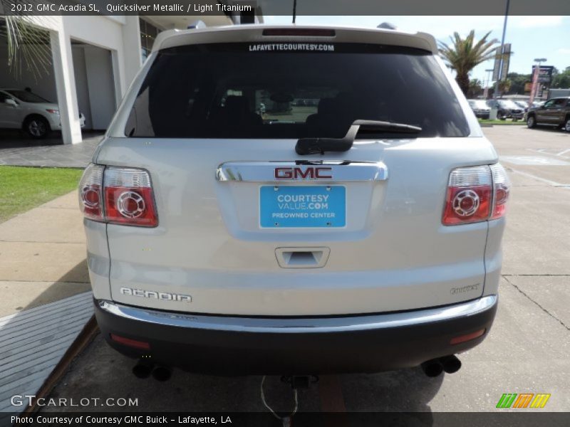 Quicksilver Metallic / Light Titanium 2012 GMC Acadia SL