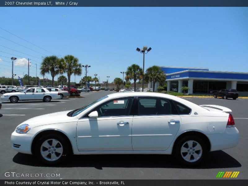White / Gray 2007 Chevrolet Impala LT