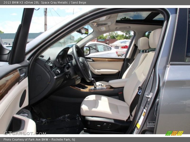 Space Gray Metallic / Sand Beige 2013 BMW X3 xDrive 28i