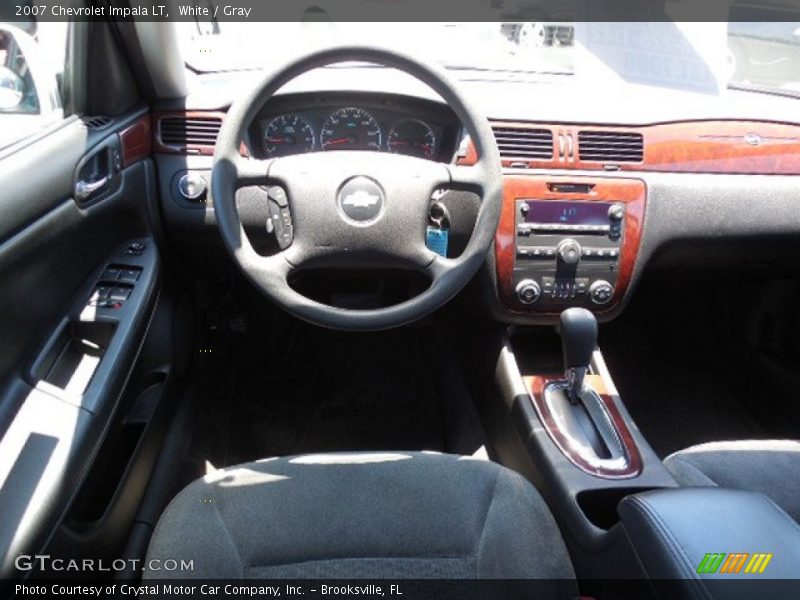 White / Gray 2007 Chevrolet Impala LT