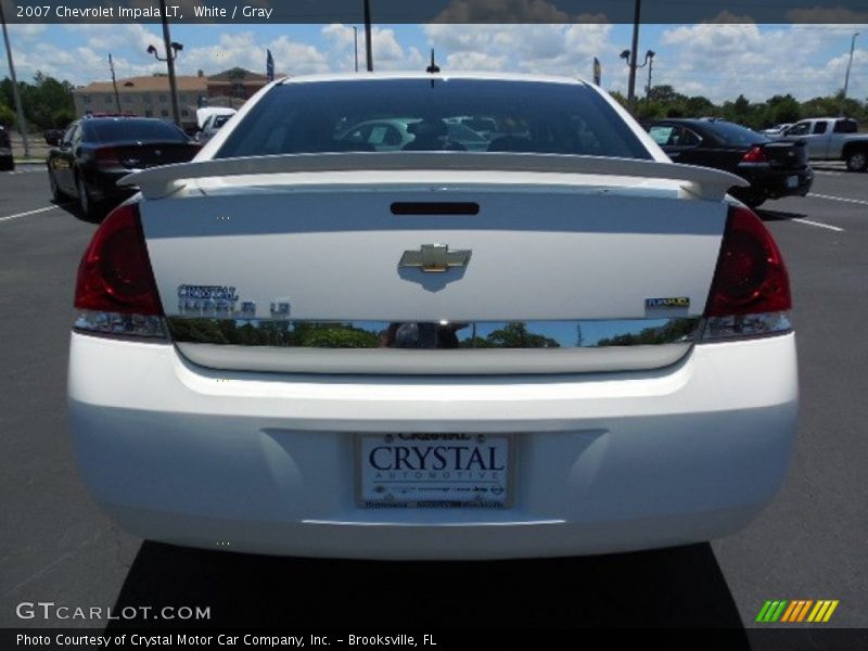 White / Gray 2007 Chevrolet Impala LT