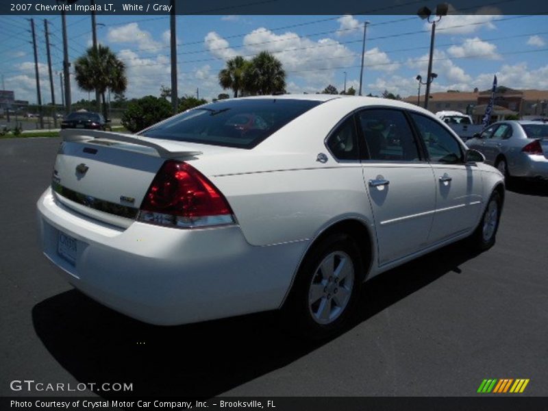 White / Gray 2007 Chevrolet Impala LT